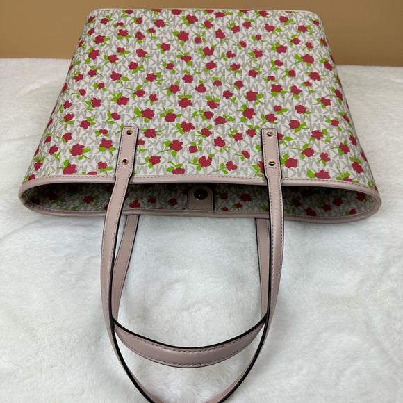 ๐ Michael Kors Carter Large Open Tote Mono Multi Leather Shoulder Bag Jet Set - Picture 5 of 16